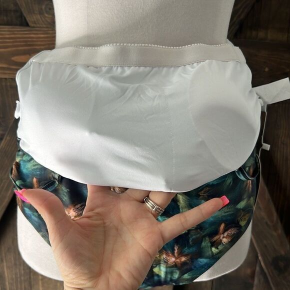 Smismivo Strapless Green Floral One Piece Ruched Padded Swimsuit - Picture 7 of 12